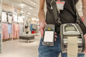Abbildung mobiler Scanner und Etikettendrucker